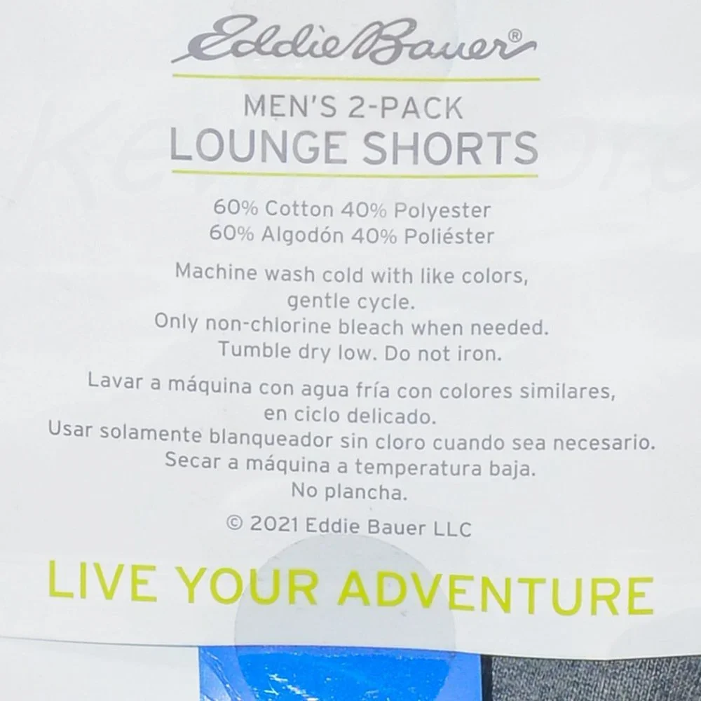 BLUE‎ NWT Eddie Bauer Men’s Short, 2-pack
